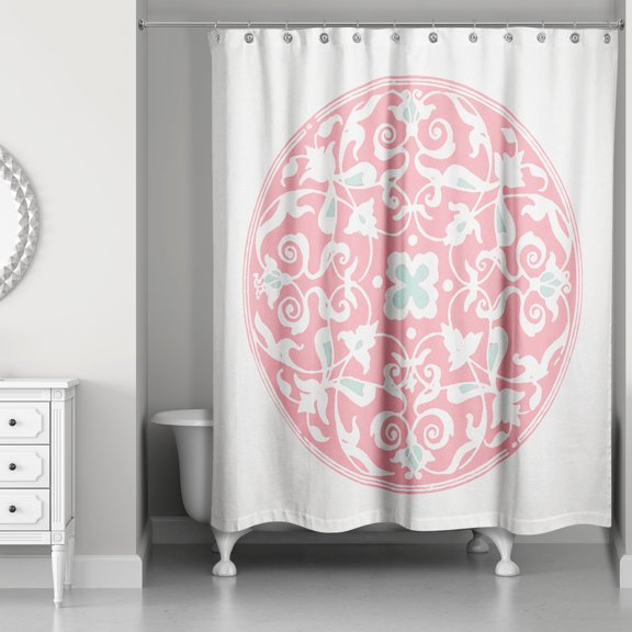 Creative Products Coral Morrocan Circle 71x74 Shower Curtain
