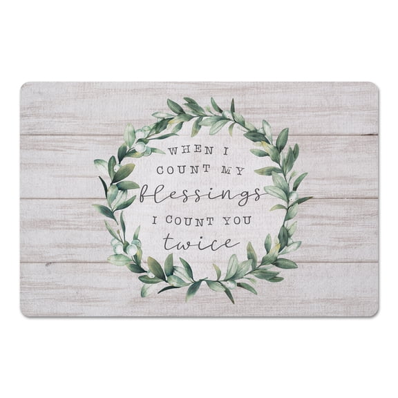 Creative Products Count My Blessings  27x18 Floor Mat