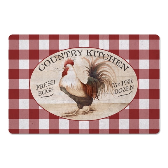 Creative Products Country Kitchen Painted Chicken 27x18 Floor Mat