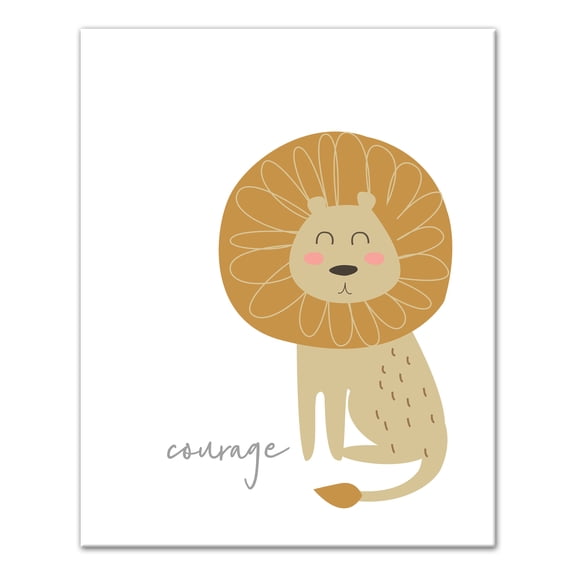 Creative Products Courage Lion 16x20 Canvas Wall Art