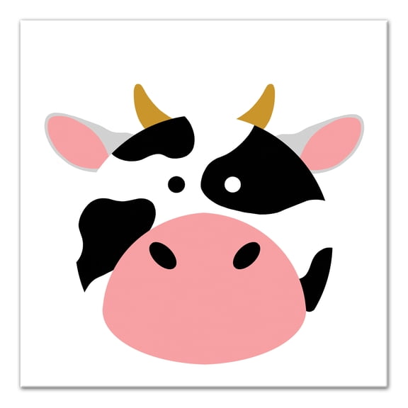 Creative Products Cow Face 20x20 Canvas Wall Art