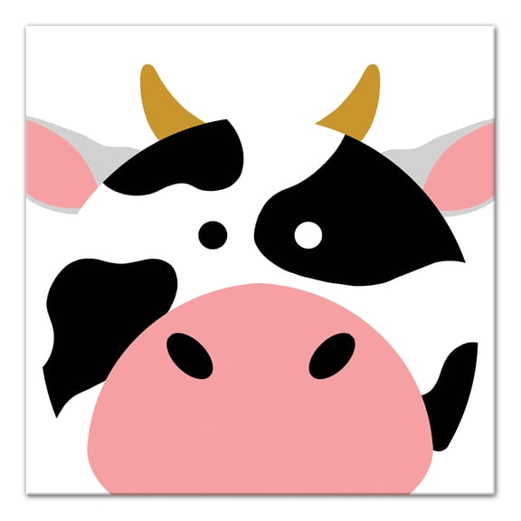 Creative Products Cow Face Friend 12x12 Canvas Wall Art