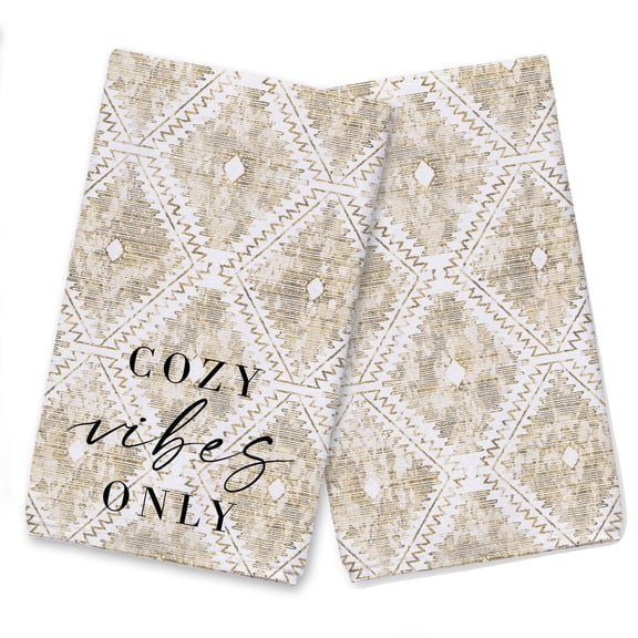 Creative Products Cozy Vibes Only 16 x 25 Tea Towel Set of 2