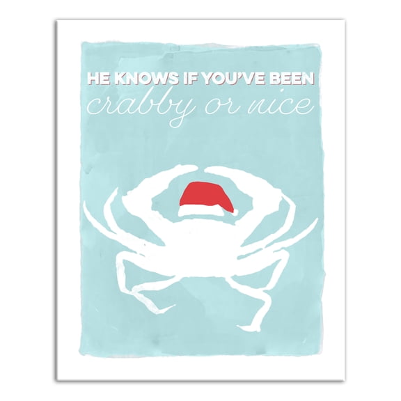 Creative Products Crabby or Nice 16x20 Canvas Wall Art
