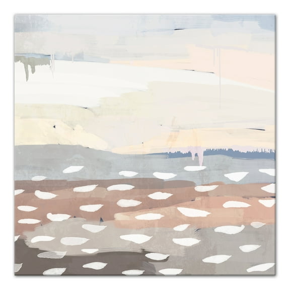 Creative Products Cream Blue Abstract 20 x 20 Canvas Wall Art