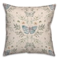 thumbnail image 1 of Creative Products Cream Butterfly Pattern 18 x 18 Spun Poly Pillow, 1 of 3