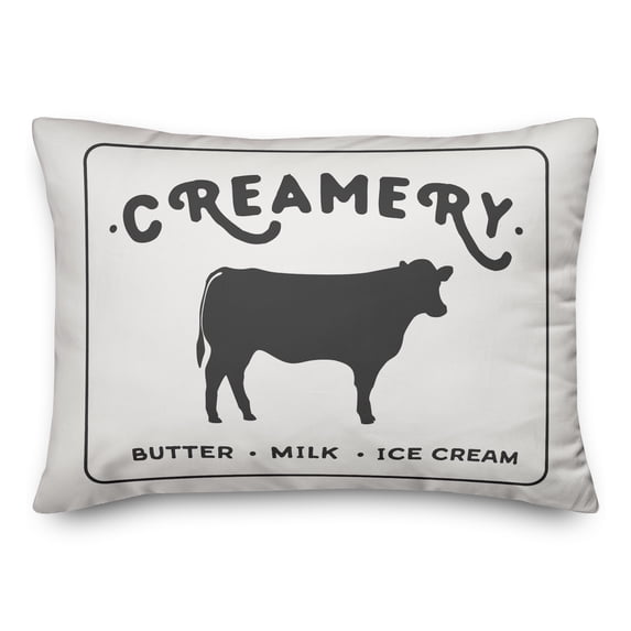 Creative Products Creamery Cow 14x20 Spun Poly Pillow