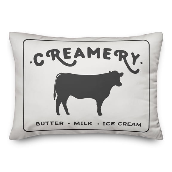 Creative Products Creamery Cow 14x20 Spun Poly Pillow
