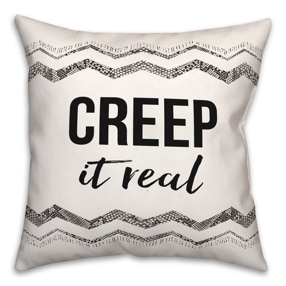 Creative Products Creep It Real 18 x 18 Spun Poly Pillow