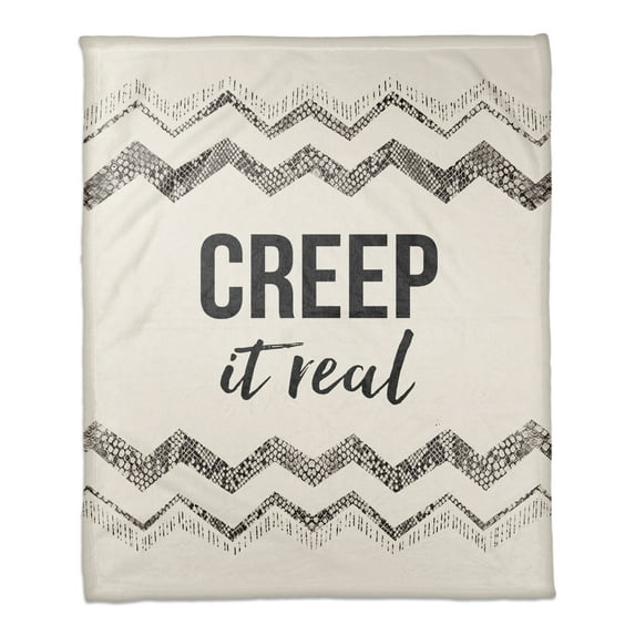 Creative Products Creep It Real 50 x 60 Coral Fleece Blanket