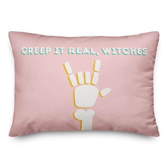 Creative Products Creep It Real Witches 20 x 14 Spun Poly Pillow