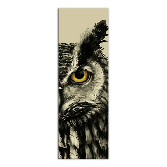 Creative Products Creepy Halloween Owl Cream 2 12x36 Canvas Wall Art
