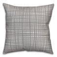 thumbnail image 1 of Creative Products Cricross in Gray 16x16 Spun Poly Pillow, 1 of 2