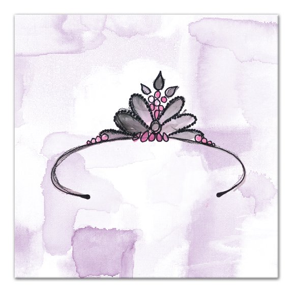 Creative Products Crown Purple 20x20 Canvas Wall Art