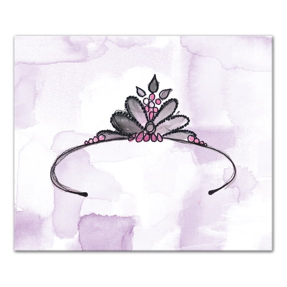 Creative Products Crown Purple 24x20 Canvas Wall Art