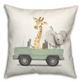 thumbnail image 1 of Creative Products Cruisin Animals 18 x 18 Spun Poly Pillow, 1 of 3