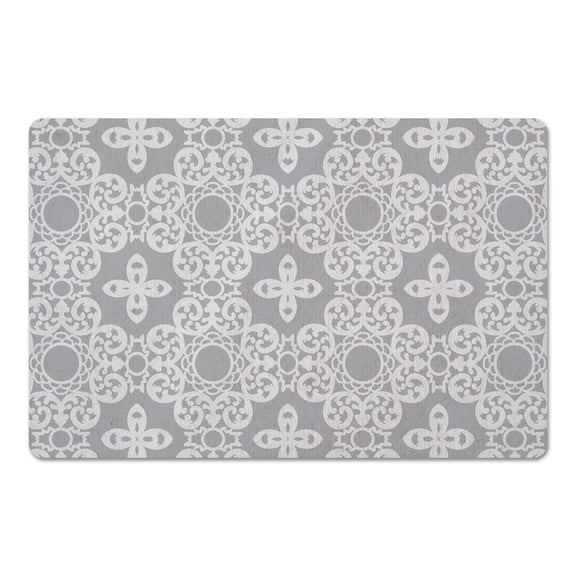 Creative Products Curved Tiles Gray 27x18 Floor Mat