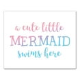 thumbnail image 1 of Creative Products Cute Little Mermaid 20x16 Canvas Wall Art, 1 of 5