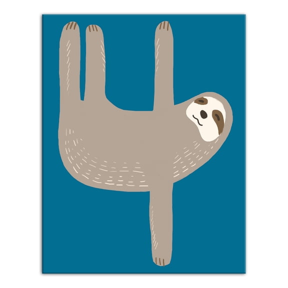Creative Products Cutest Sloth 11x14 Canvas Wall Art