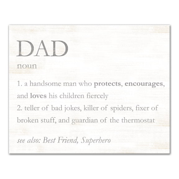 Creative Products Dad Definition Recolor 20x16 Canvas Wall Art