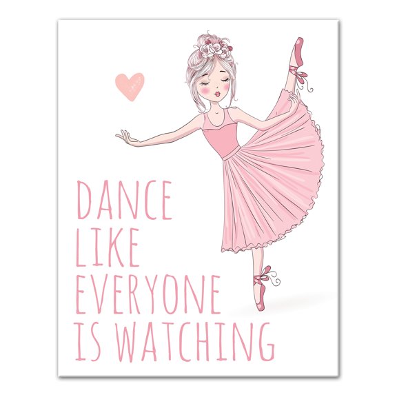Creative Products Dance Like Everyone is Watching 11x14 Canvas Wall Art