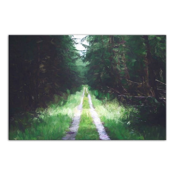 Creative Products Dark Forest Path 30x20 Canvas Wall Art