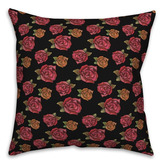 Creative Products Dark Rose 18 x 18 Spun Poly Pillow