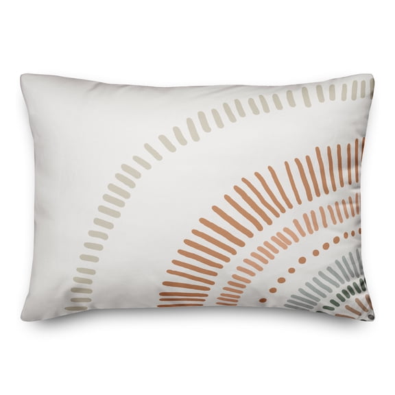 Creative Products Dashed Earthtones 14x20 Spun Poly Pillow