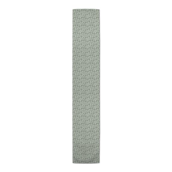 Creative Products Delicate Vines Pattern Sage Green 16x72 Poly Twill Table Runner