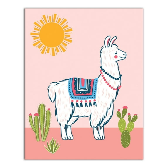 Creative Products Desert Llama 11x14 Canvas Wall Art