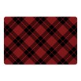 thumbnail image 1 of Creative Products Diagonal Plaid Red 27x18 Floor Mat, 1 of 2