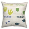 thumbnail image 1 of Creative Products Dinosaur Footprints 16x16 Spun Poly Pillow, 1 of 2