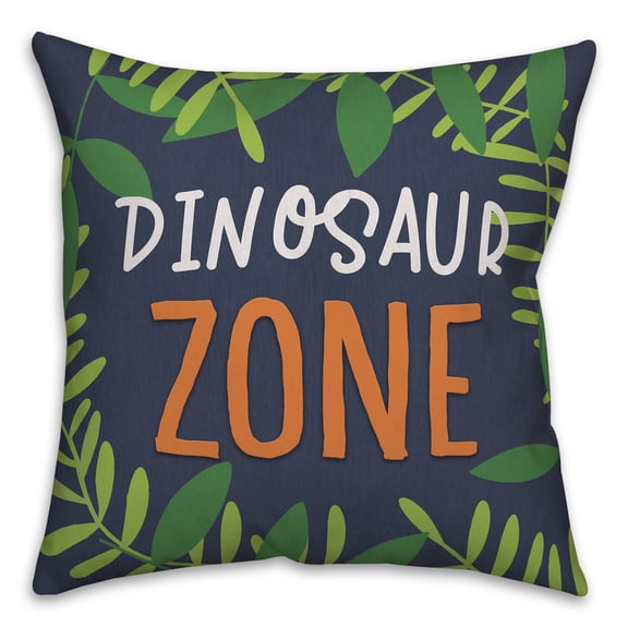 Creative Products Dinosaur Zone 18 x 18 Spun Poly Pillow