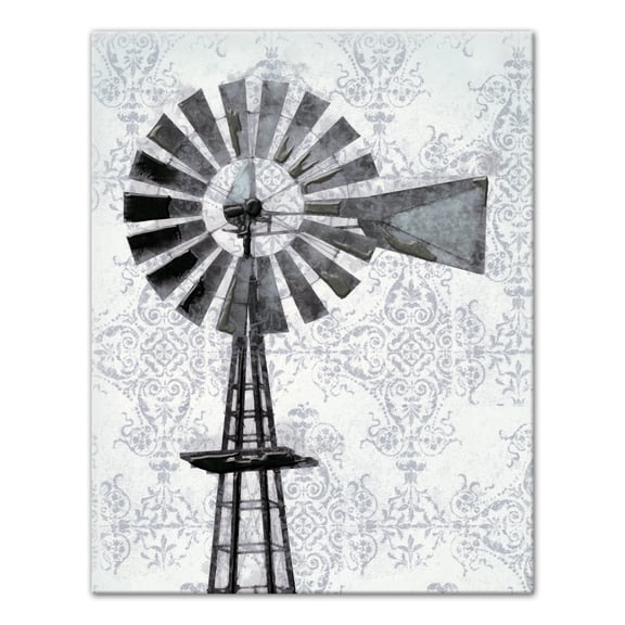 Creative Products Distressed Windmill 11x14 Canvas Wall Art