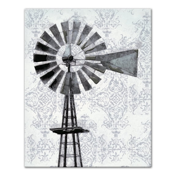 Creative Products Distressed Windmill 16x20 Canvas Wall Art
