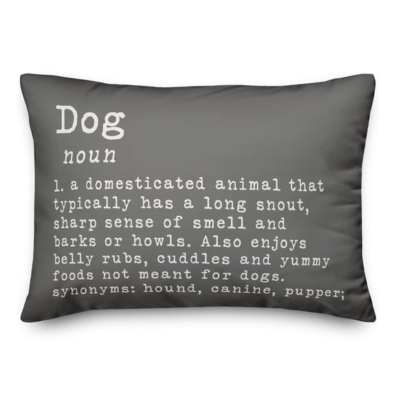 Creative Products Dog Definition 14x20 Spun Poly Pillow