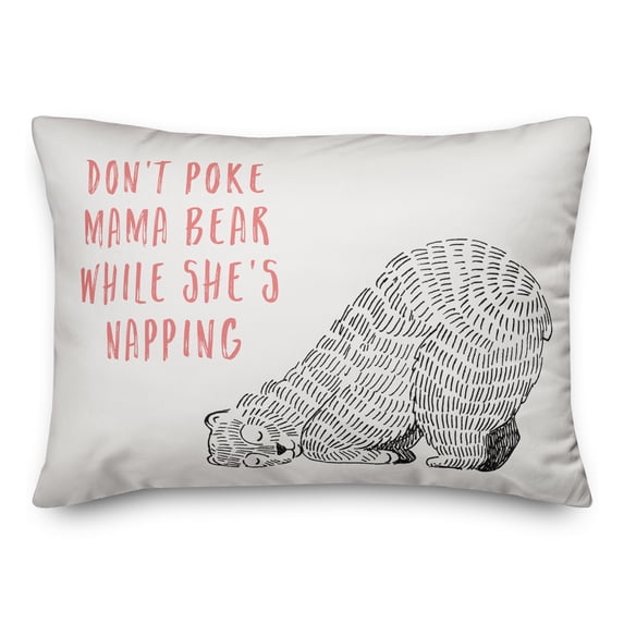 Creative Products Don't Poke the Bear 14x20 Spun Poly Pillow