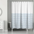 thumbnail image 1 of Creative Products Doodle Waves 71x74 Shower Curtain, 1 of 7