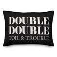 thumbnail image 1 of Creative Products Double Double Toil & Trouble 14x20 Spun Poly Pillow, 1 of 2