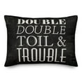 thumbnail image 1 of Creative Products Double Toil Trouble 20 x 14 Spun Poly Pillow, 1 of 3