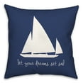 thumbnail image 1 of Creative Products Dreams Set Sail 16 x 16 Spun Poly Pillow, 1 of 3