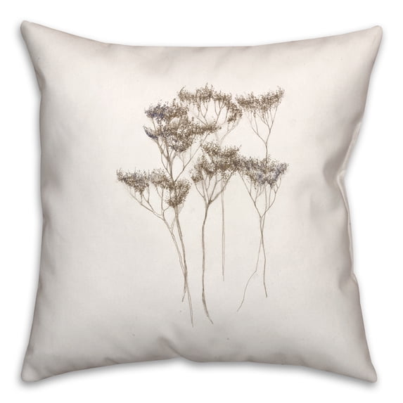 Creative Products Dried Florals I 18 x 18 Spun Poly Pillow