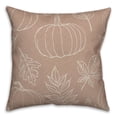 thumbnail image 1 of Creative Products Dusty Rose Fall Pattern 18 x 18 Spun Poly Pillow, 1 of 3