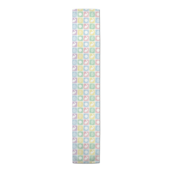 Creative Products Easter Block Pattern 16 x 90 Poly Twill Table Runner