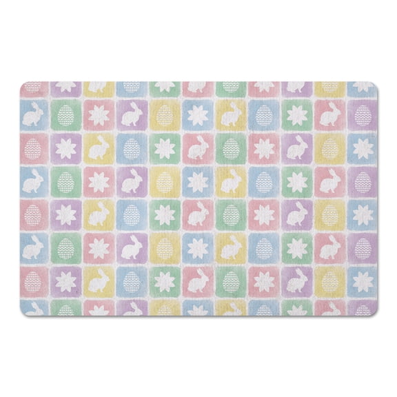 Creative Products Easter Block Pattern 18 x 27 Floor Mat