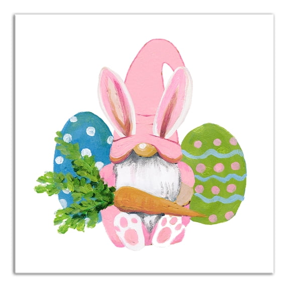 Creative Products Easter Bunny Gnome 20 x 20 Canvas Wall Art