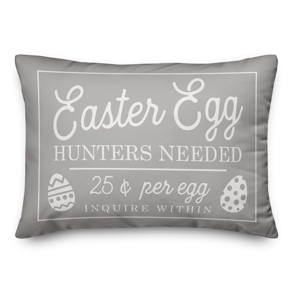 Creative Products Easter Egg Hunters Needed 14x20 Spun Poly Pillow