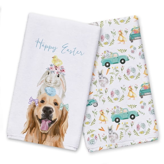 Creative Products Easter Friends Stack 16 x 25 Tea Towel Set of 2