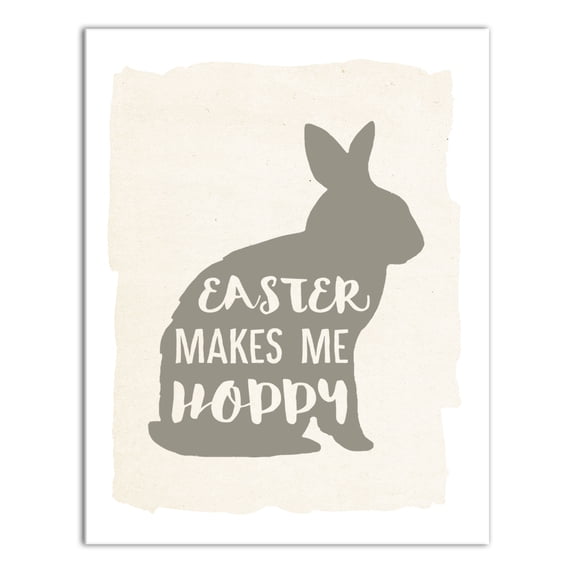 Creative Products Easter Makes Me Hoppy 1 11 x 14 Canvas Wall Art