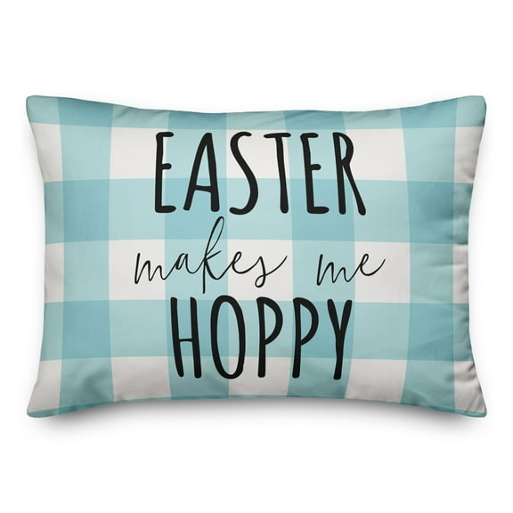 Creative Products Easter Makes Me Hoppy 14x20 Spun Poly Pillow